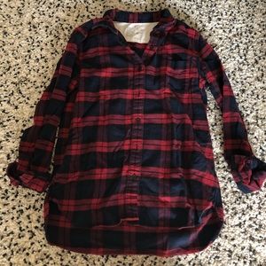 Muji Tops - Plaid flannel shirt Muji Tops - Plaid flannel shirt